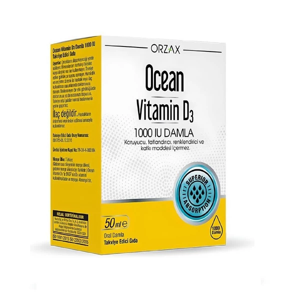 Ocean Vitamin D3 1000 IU Damla ürün görseli 1