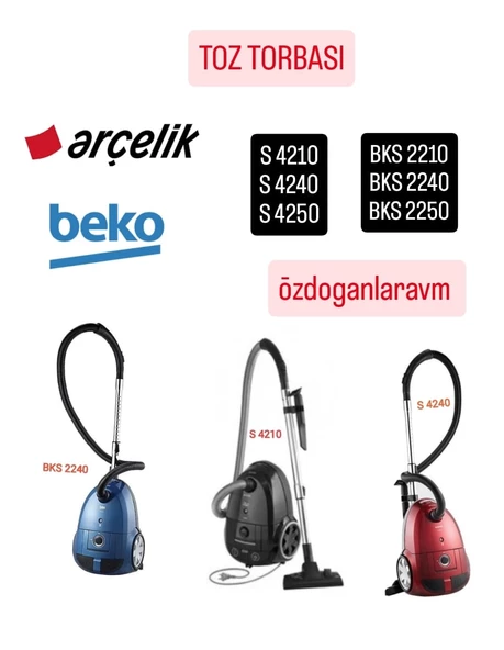 Dogant Arçelik Elektrik Süpürgesi Beko Toz Torbası 10 Adet ürün görseli 1