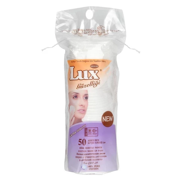 Lux Disk Makyaj Temizleme Pamuğu 50 Adet ürün görseli 1