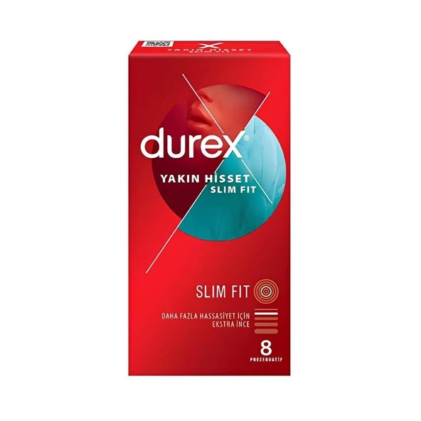 Durex Yakın Hisset Slim Fit Extra İnce 8li ürün görseli 1