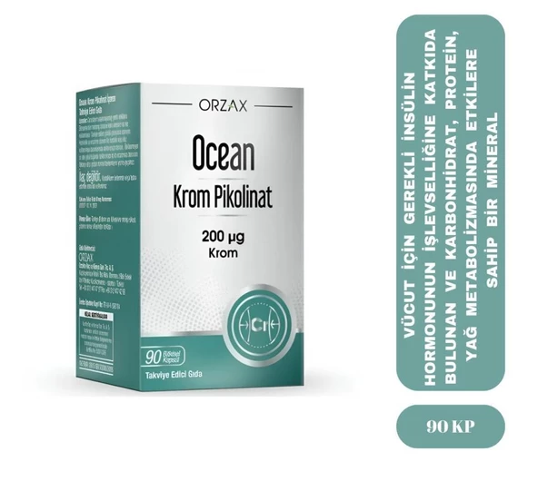 Ocean Krom Pikolinat 200 mcg 90 Kapsül ürün görseli 1
