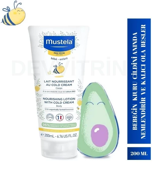 Mustela Cold Krem İçeren Besleyici Vücut Losyonu 200 ml ürün görseli 1