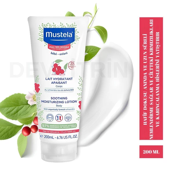 Mustela Çok Hassas Cilt Nemlendiriciı Vücut Losyonu 200 ml ürün görseli 1