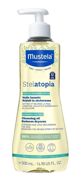 Mustela Stelatopia Temizleme Yağı 500 ml ürün görseli 1