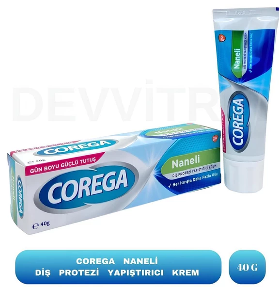 Corega Super Naneli Diş Protezi Yapıştırıcı Krem 40 gr ürün görseli 1