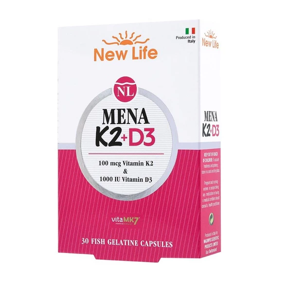 New Life Mena K2+D3 30 Kapsül ürün görseli 1