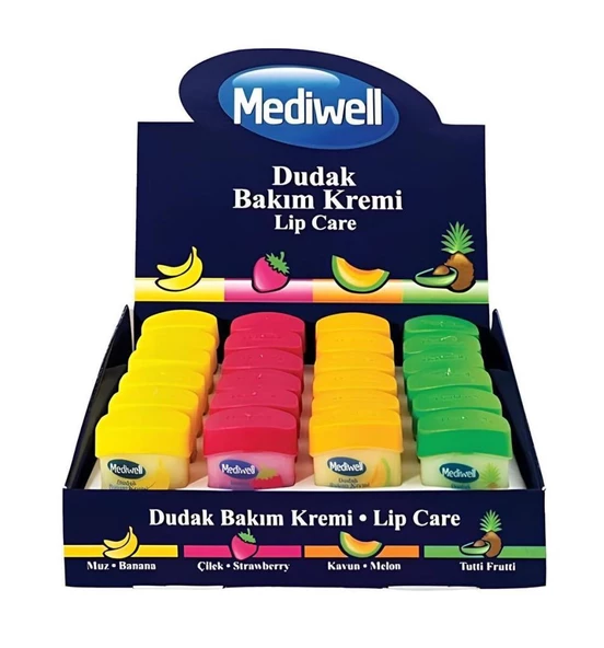 Mediwell Dudak Bakım Kremi Stant 24lü ürün görseli 1