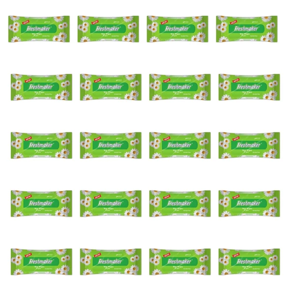 Freshmaker Islak Cep Mendil - Alkolsüz ve pH Dengelenmiş - Çiçeksi Kokular - 15 Adetlik 20 Paket ürün görseli 1