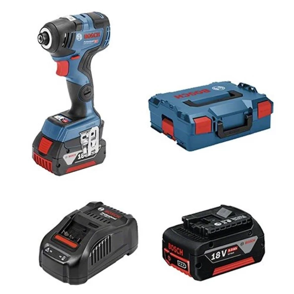 Bosch Professional Gdr 18v-200 C  2*4 Ah Akülü Darbeli Somun Sıkma L-BOX- 06019g4106 ürün görseli 1