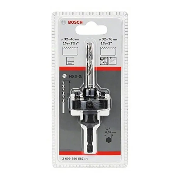 Bosch Standart 9,52mm HEX Panç Adaptör 32-76mm - 2609390587 ürün görseli 1