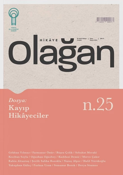 Olağan Hikaye Dergi 25.Sayı Ekim-Kasım 2024 ürün görseli 1