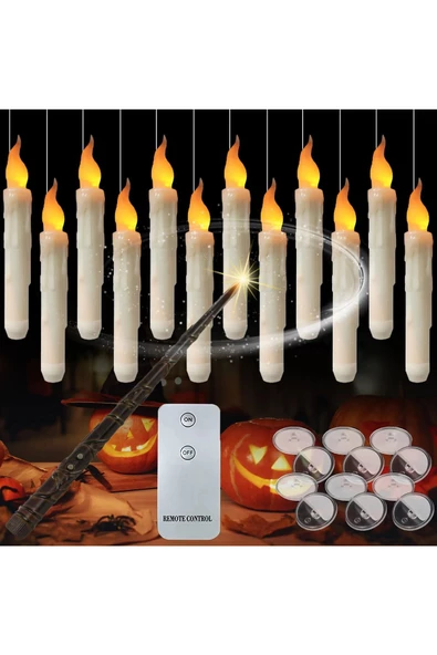 UmoTech   Dumansız Alevsiz Damlasız Led Mumlar Uzaktan Kumanda Seti Parlak Pilli Titreşimli Yangın Riski Yok ürün görseli 1