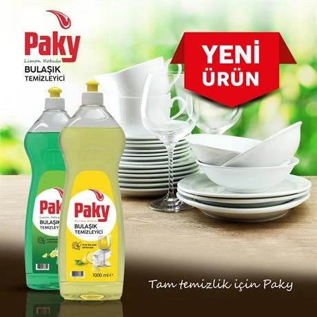 PAKY Elde Bulaşık Deterjanı Sarı Push Pull 1000 ml - Resim 2