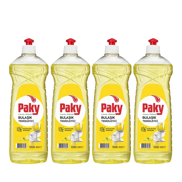 PAKY Elde Bulaşık Deterjanı Sarı Push Pull 1000 ml ürün görseli 1