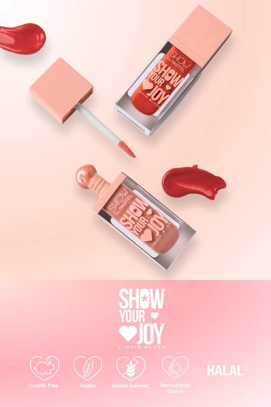 Show Your Joy Liquid Blush - Likit Allık 54 - Resim 8