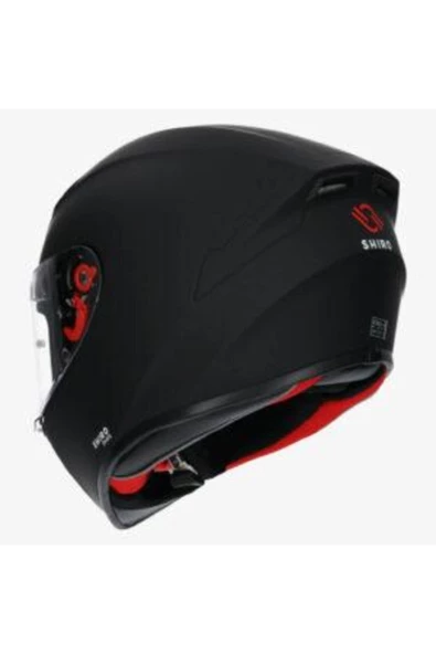 SHIRO FULLFACE 1003 SH-870 FIGHTER SOLİDMAT BLACK L ürün görseli 1