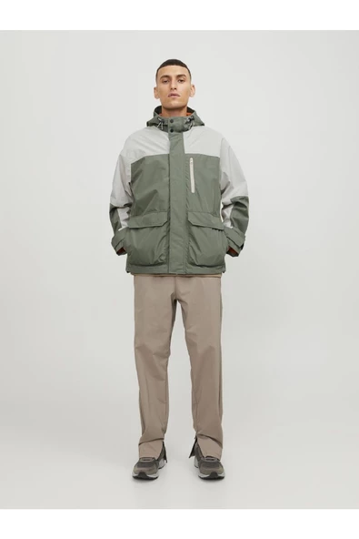Jack Jones Jcohıke Lıght Jacket Bej Ceket 12253569-06 - Resim 10