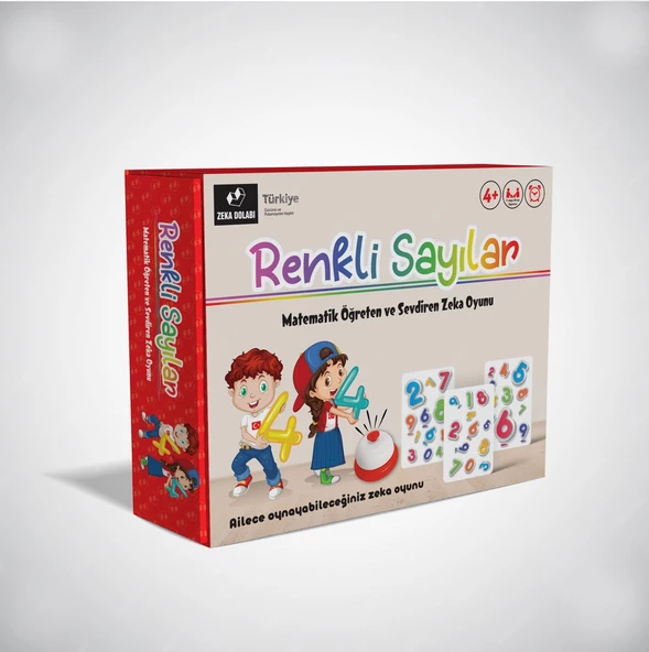 Renkli Sayılar ( Aile Kutu Oyunu - Matematik - Toplama - Çarpma - Bölme - Çıkarma ) ürün görseli 1