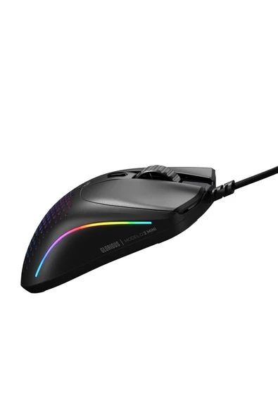 Glorious Model O 2 Mini 49 gram 6 Düğmeli Kablolu Siyah Mouse - Resim 2