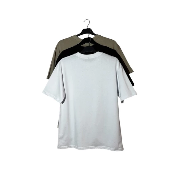 3'lü Set S Beden Oversize Tişört - Resim 3