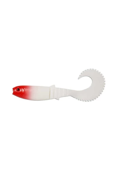 Lb Cannibal Curtail 10cm 5g Silikon Yem  Red Head ürün görseli 1
