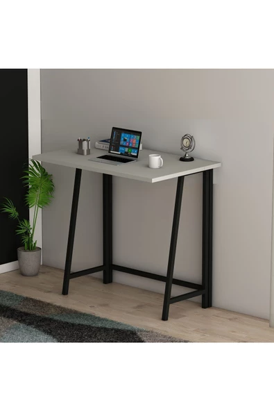 Sonata Katlanır Pratik Çalışma Masası Bilgisayar Masası Çizim  Masası Sis Gri ürün görseli 1
