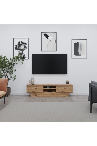 AYMOBSAN   Liva Tv Sehpası Bazalı 160 Cm - Atlantik Çam ürün görseli 1