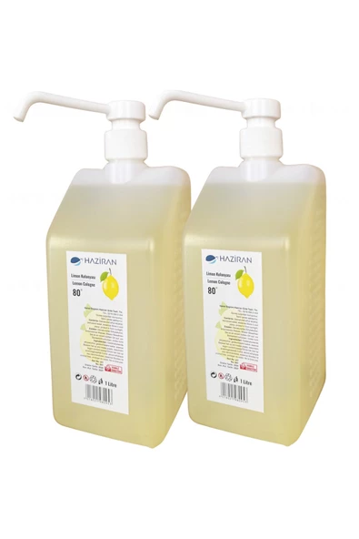 Haziran Limon Kolonyası, 80 Derece, 1 Litre, 2 Adet ürün görseli 1
