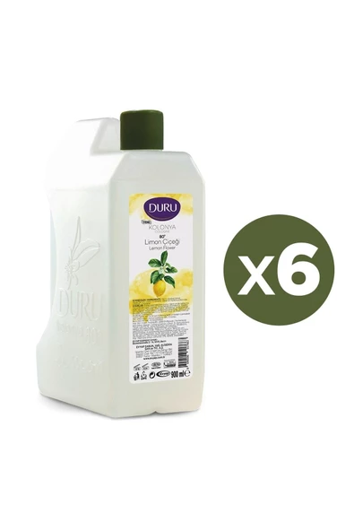 Duru Limon Kolonya Bidon 80 Derece 900 Ml X 6 Adet ürün görseli 1