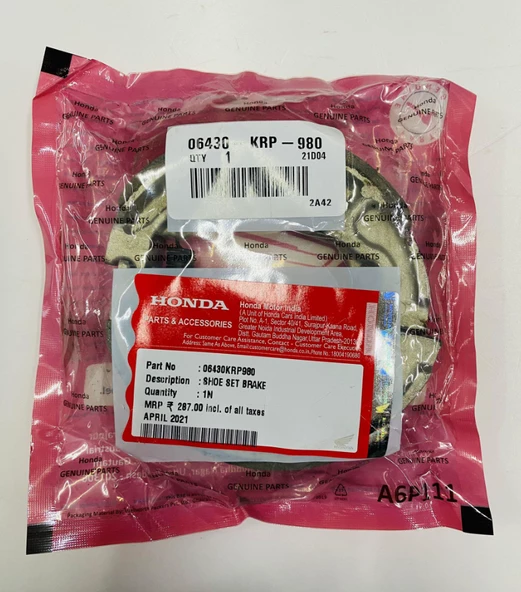 Honda Spacy Alpha Arka Fren Balatası ürün görseli 1