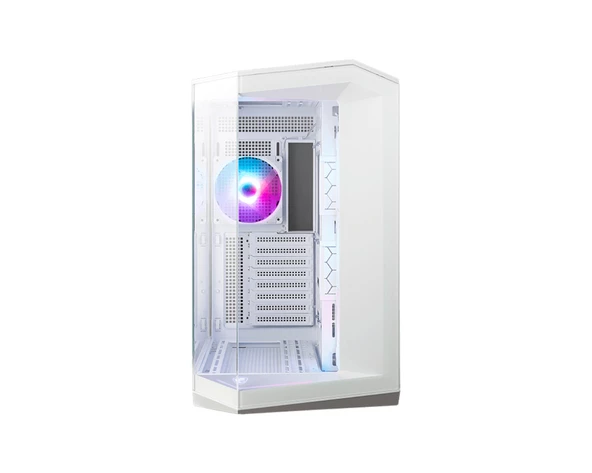 MSI MAG PANO 100R PZ WHITE 4x120mm Fan Temperli Cam PSU Yok ATX Panoramik Beyaz ürün görseli 1