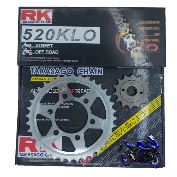 Yamaha Yzf R25 Ön Arka Zincir Dişli Klo Rk Set ürün görseli 1