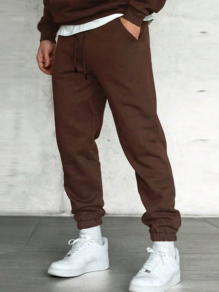 Erkek Paça Lastikli Oversize Eşofman Altı - Resim 9