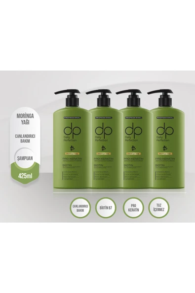 DP DAİLY PERFECTİON 4 Adet Moringa Yağı Şampuan 425 Ml Set ürün görseli 1