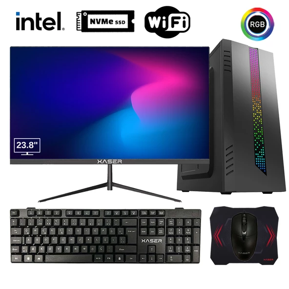 Xaser Tetrix X4 i5 3470 16GB Ram 512GB M.2 NVMe SSD 23.8 Monitör Ofis Hazır Sistem ürün görseli 1
