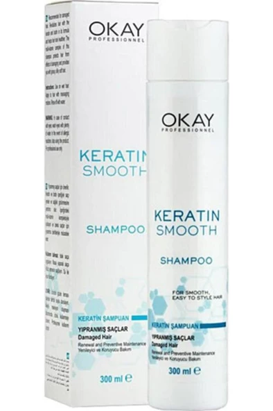 Okay Smooth Keratin Onarıcı Şampuan 300 ml ürün görseli 1
