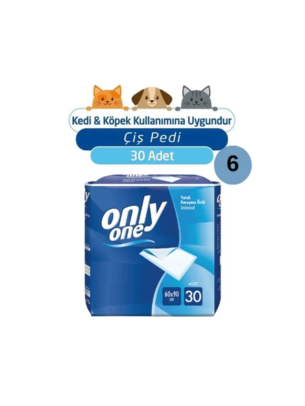 ONLYONE KEDİ-KÖPEK ÇİŞ PEDİ 60X90 cm 30'LU 6 PAKET ürün görseli 1
