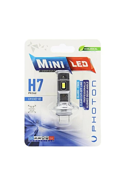 Mini H7 12-24v Compact Led (TEKLİ BLİSTER) Cp2307 B1 ürün görseli 1