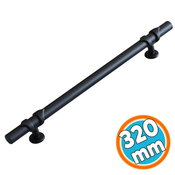 Siyah Metal Mobilya Kulp 320 mm - 32 cm Mutfak Çekmece Dolabı Dolap Kulpları Kulbu Kulpu Siyah ürün görseli 1