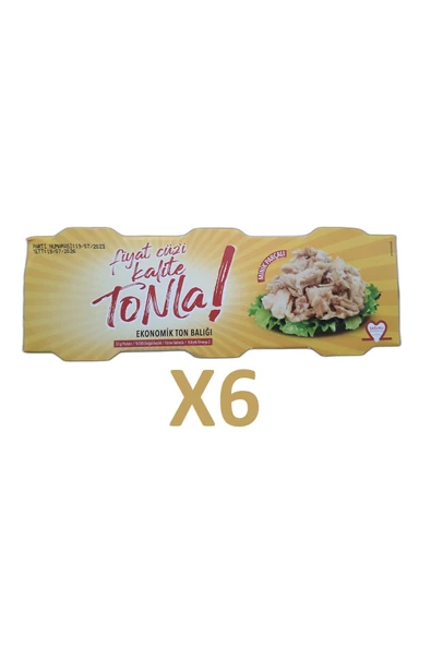 Dardanel Tonla Ekonomik Ton Balığı 3x75g  6 Adet ürün görseli 1