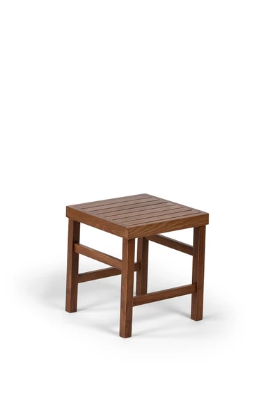 Atina Sabit Sehpa 40x40 - Dış Mekan Kare Ahşap Bahçe, Balkon Sehpası ürün görseli 1