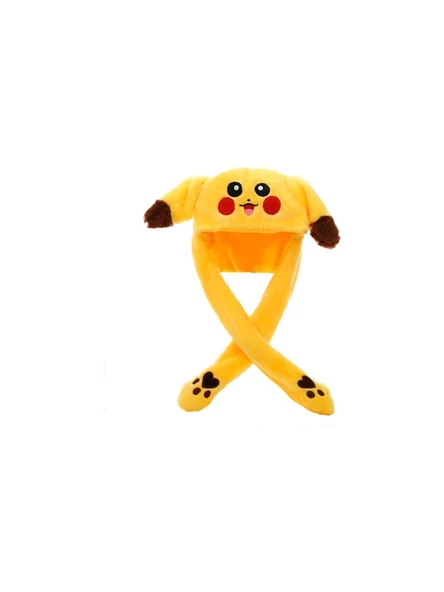 Işıklı Tavşan Kulaklı Şapka Pikachu Bere ürün görseli 1