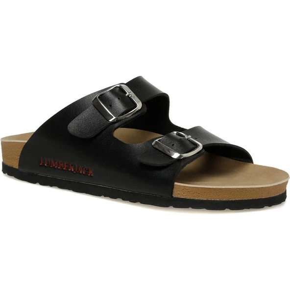 LUMBERJACK MENDY 3FX SİYAH COMFORT CASUAL ANATOMİK TOKALI TERLİK ürün görseli 1