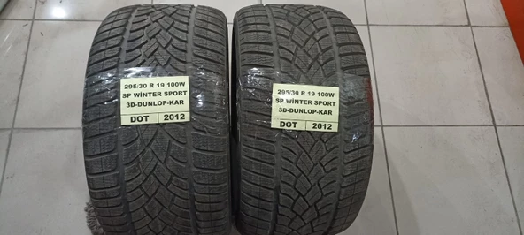 295/30 R 19 100W(XL)SP WİNTER DUNLOP KAR LASTİĞİ-(2ADET)-ÜRETİM TARİHİ:2012  2953019 ürün görseli 1