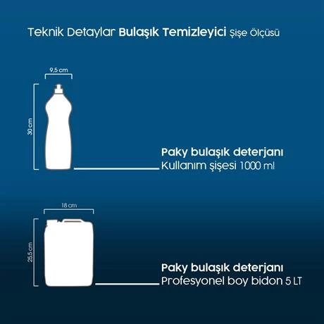 PAKY Elde Bulaşık Deterjanı Sarı Push Pull 1000 ml - Resim 7
