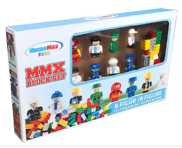 8 Figürlü Set Toplam 152 Parça Yapı Blok ve Figür Seti Mega Set ürün görseli 1