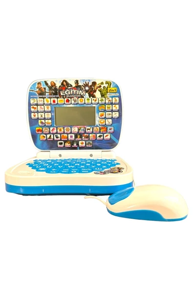 Oyuncak Laptop Aveengers HULK Bilgisayar Türkçe-İngilizce 100 Fonksiyonlu Eğitici Oyuncak ürün görseli 1