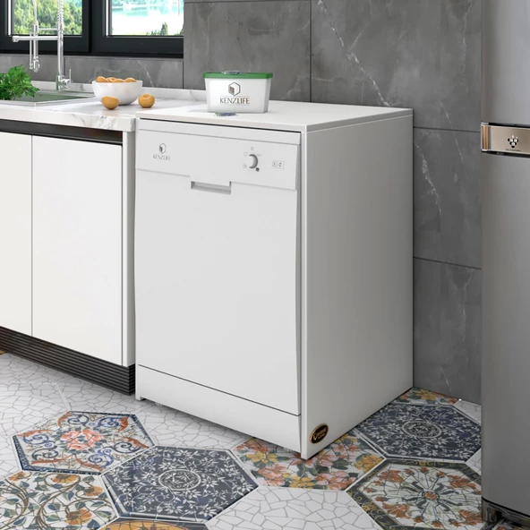 Kenzlife bulaşık&çamaşır&kurutma makinesi dolabı berfu byz 90*70*60 banyo ofis ürün görseli 1