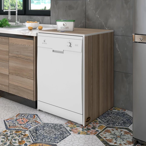Kenzlife bulaşık&çamaşır&kurutma makinesi dolabı berfu crd 90*70*60 banyo ofis ürün görseli 1