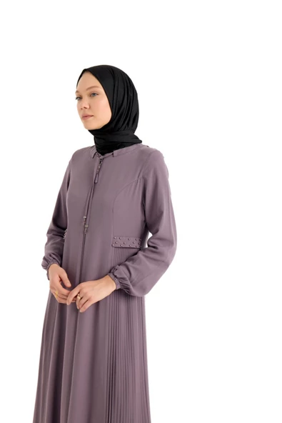 ELYANUR İSRA PLİSELİ FERACE - Resim 5